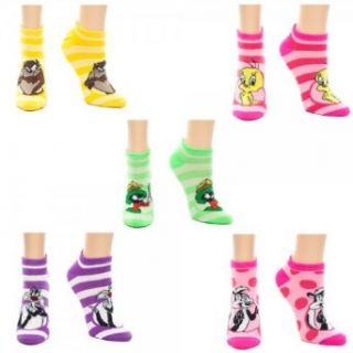 Looney Tunes 5 Pair Pre Pack Ankle Socks: Movie And Tv Fan Apparel Accessories: Clothing