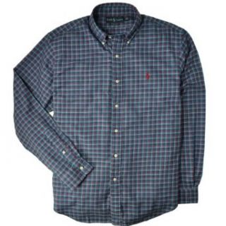 Polo Ralph Lauren Mens Classic Fit Twill Plaid Button Down Shirt (Small) at  Mens Clothing store
