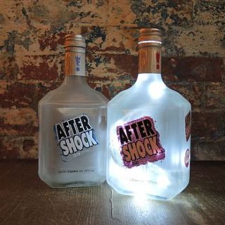reupcycled aftershock bottle lamp by reupcycled