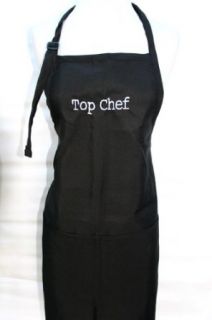 Black Embroidered Apron "Top Chef": Clothing