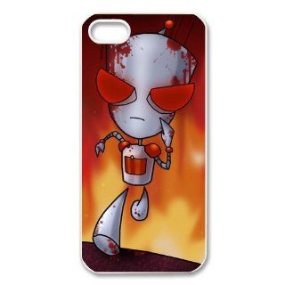 DiyCaseStore Animation Alien Invader Zim Gir Series Iphone 5 Case Cover Cute Zim Gir Iphone 5 Case: Cell Phones & Accessories