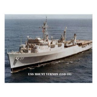 USS MOUNT VERNON (LSD 39) PRINT