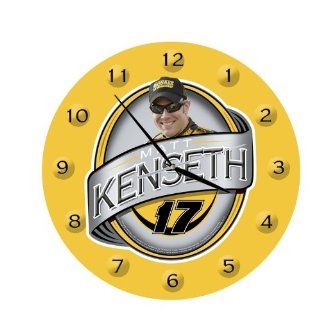 Racing Reflections Kyle Busch Nostalgic Button Tin Clock   Kyle Busch One Size : Sports Fan Wall Clocks : Sports & Outdoors