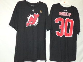 New Jersey Devils #30 Martin Brodeur Black Name and Number T shirt Size 2XL : Sports Fan T Shirts : Sports & Outdoors