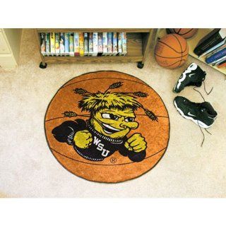 Wichita State Shockers NCAA Basketball" Round Floor Mat (29")"   FAN 0680 : Sports Fan Area Rugs : Sports & Outdoors