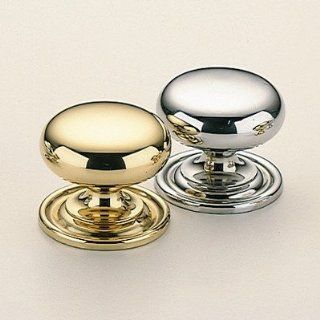 Classic & Modern Round Knob Finish Polished Chrome Plated, Size 1.23" H x 1.23" W x 0.88" D   Cabinet And Furniture Knobs  