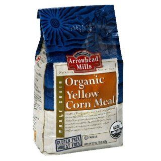 Arrowhead Mills Cornmeal Yellow 32 Ounce (Pack of 2) : Wheat Flours And Meals : Grocery & Gourmet Food