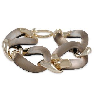 ALEXIS BITTAR   Curb Link Bracelet in Warm Grey Fashionnecklacebraceletanklet Jewelry