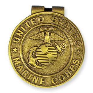 Marines Antique Finish Bronze Money Clip: Jewelry