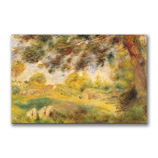 Trademark Fine Art Spring Landscape by Pierre Auguste Renoir