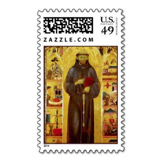 Saint Francis of Assissi Medieval Iconography Postage Stamp