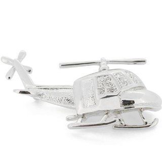 Crystal Helicopter Pin With Swarovski Crystal Pin Brooch: Fantasyard: Jewelry