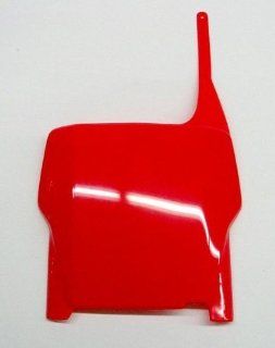UFO Plastics Front Number Plate   Red , Color: Red HO03633 070: Automotive