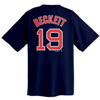 Josh Beckett Boston Red Sox Name and Number T Shirt (XX Large, Navy) : Sports Fan T Shirts : Sports & Outdoors