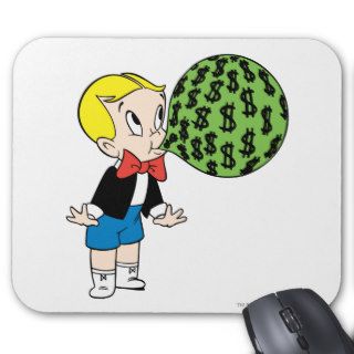 Richie Rich Blowing Bubble   Color Mouse Pads