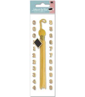 Graduation Tassel With Number Stickers Gold