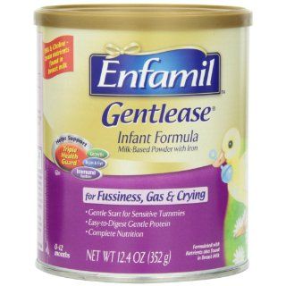 Enfamil Gentlease Infant Formula Milk Based Powder with Iron, Powder Can, 12.4 Ounce: Health & Personal Care