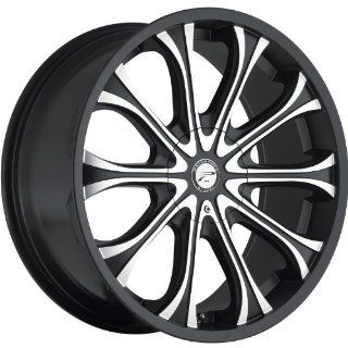Platinum Mogul 20 Black Wheel / Rim 6x5.5 & 6x135 with a 25mm Offset and a 106 Hub Bore. Partnumber 408 2935B+25: Automotive