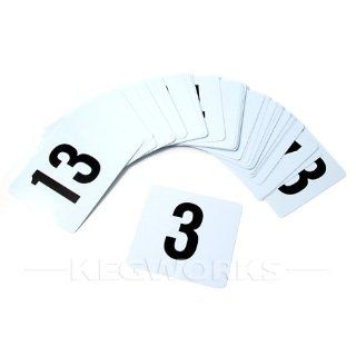 Plastic Table Marker Number Cards for Banquets or Poker Tables 1   50 Kitchen & Dining