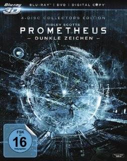 Prometheus   Dunkle Zeichen + Blu ray + DVD + Digital Copy Collector's Edition Blu ray 3D: Noomi Rapace, Logan Marshall Green, Michael Fassbender, Ridley Scott: DVD & Blu ray