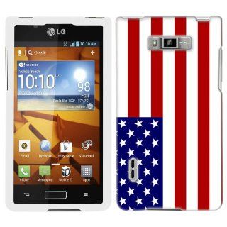 LG Optimus Showtime American Flag Hard Case Phone Cover: Cell Phones & Accessories