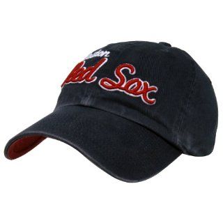 Boston Red Sox   Mens   Hunington Beach Logo Adj Baseball Cap Dark Blue : Sports & Outdoors