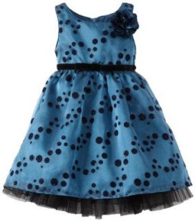 Sweet Heart Rose Girls 2 6X Printed Dot Occasion Dress, Blue, 3: Clothing
