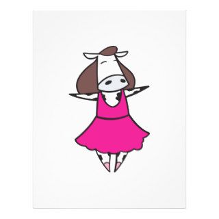 Funny Ballerina Cow Full Color Flyer