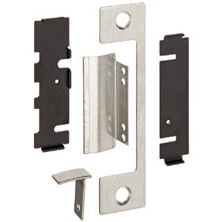 HES Stainless Steel T Faceplate for 1006 Series Electric Strikes for Mortise Lockset with 1" Deadbolt and Center Lined Deadlatch, Satin Stainless Steel Finish: Industrial Hardware: Industrial & Scientific
