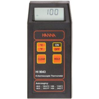 Hanna Instruments HI 9043 Hand Held Thermometer,  50 to 1350 Degree C: Science Lab Digital Thermometers: Industrial & Scientific