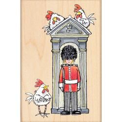 Penny Black Rubber Stamp 3"X4.5" On Guard Penny Black Wood Stamps