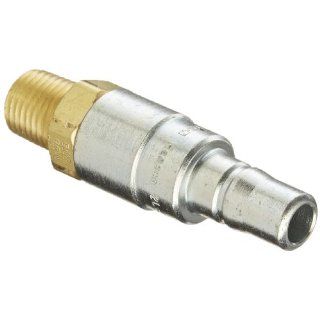 Eaton Hansen 2L15G Steel Ring Lock Quick Connect Pneumatic Fitting, Plug with Bleeder Ball Check, 1/4" 18 NPTF Male, 1/4" Port Size, 1/4" Body: Quick Connect Hose Fittings: Industrial & Scientific