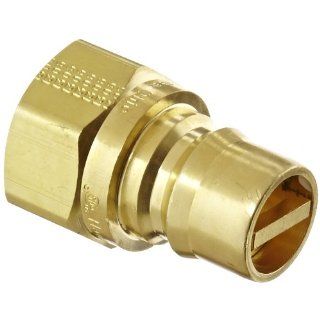 Eaton Hansen 100510 Brass Gas Mate Series, Coupler Plug, 3/4" Body size x 3/4" NPT Male: Air Tool Fittings: Industrial & Scientific