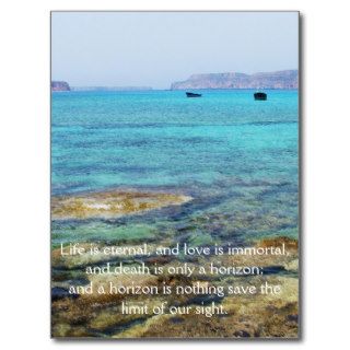 Inspirational Grieving Quote for Healing Postcards