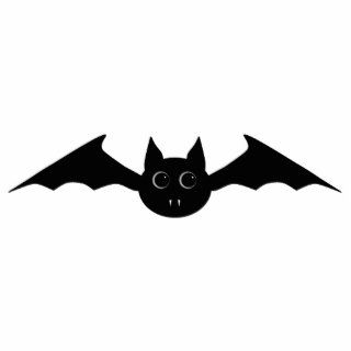 Cute gothic Halloween vampire bat with big eyes Photo Sculpture