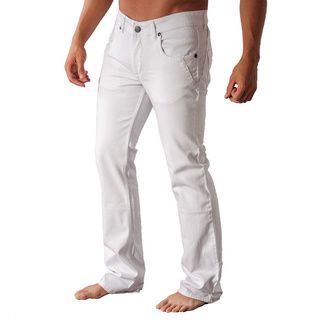 V.I.P. Collection Men's White Slim and Stretch Jeans V.I.P. COLLECTION Jeans & Denim