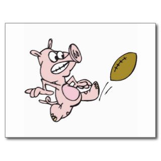 Kicking Pig Postcard