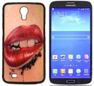Tattoos Designs Hard Rubber Side and Aluminum Back Case For Samsung I9200 Galaxy Mega 6.3 With 3 Pieces Screen Protectors Cell Phones & Accessories