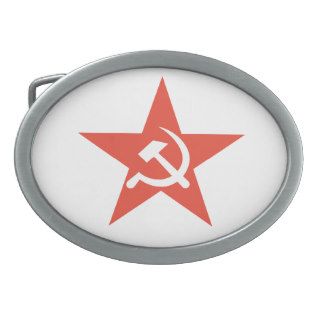 Former Soviet Union symbol Oval Belt Buckles