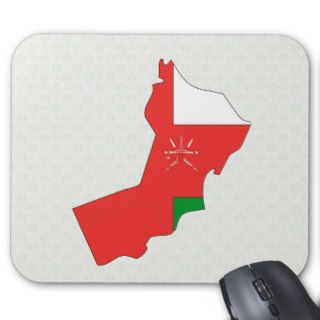 Oman Flag Map full size Mousepad