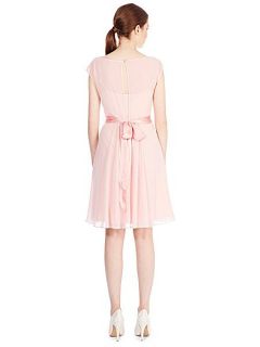 Coast Lori Lee Cap Sleeve Knee Length Dress Soft Pink Blush