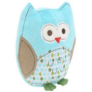 Just Born 11 Inch Babywise Crib Bedding Collection Plush Owl   Light Blue : Baby Plush Toys : Baby