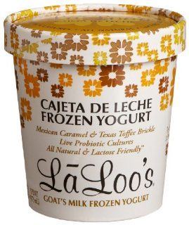 Laloo's Goat's Milk Ice Cream, Cajeta De Leche, 16 Ounce Tubs (Pack of 4) : Grocery & Gourmet Food