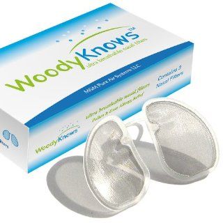 WoodyKnows Ultra Breathable Nose / Nasal Filters for Hay Fever, Pollen & Dust Allergies, Pet Hair and Dander Allergy, Allergic Asthma, Sinusitis, Rhinitis Relief Reliever, Block Allergens Airborne Particles, Portable Air Purifier Cleaner Mask Hepa Scre