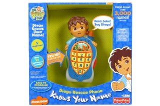 Fisher Price Go Diego Go Diego Knows Your Name Cell Phone: Toys & Games