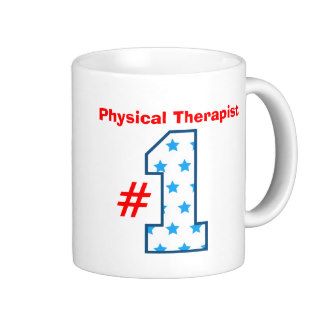 Number One PHYSICAL THERAPIST Pattern Number Mugs