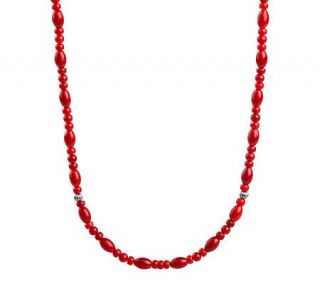 Carolyn Pollack Sterling Santa Rosa 36 Bead Necklace —