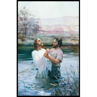 [11" x 17"] John the Baptist Baptizing Jesus By Harry Anderson.: LDS, The Church of Jesus Christ of Latter day Saints, Mormon Harry Anderson: Books