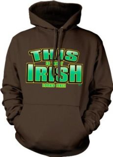 This Is What Irish Looks Like Mens Sweatshirt, Ireland Country Pride Pullover Hoodie: Clothing