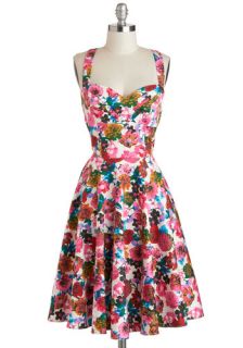Garden Home Tour Dress in Pink  Mod Retro Vintage Dresses